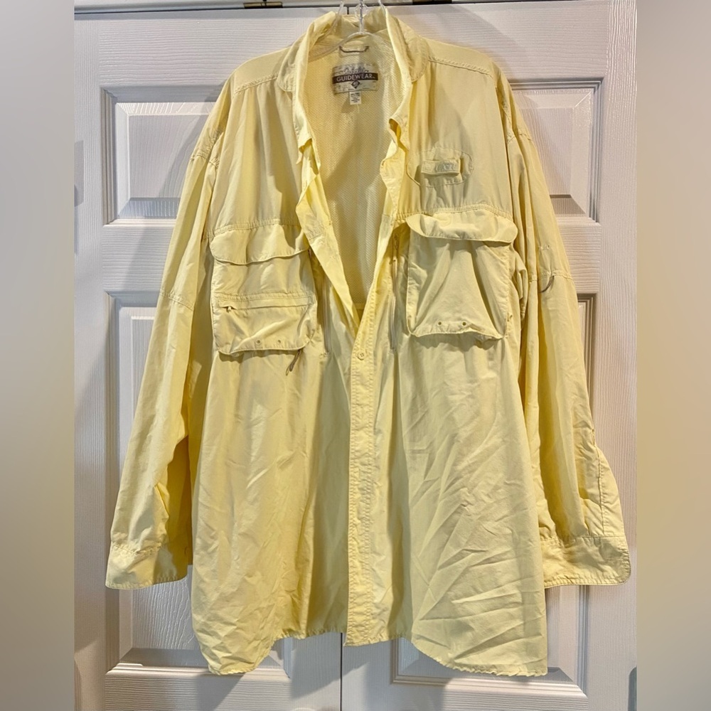 Cabela’s Men’s Yellow guidewear shirt Size 3X